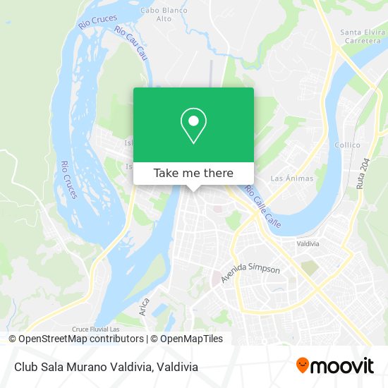 Mapa de Club Sala Murano Valdivia