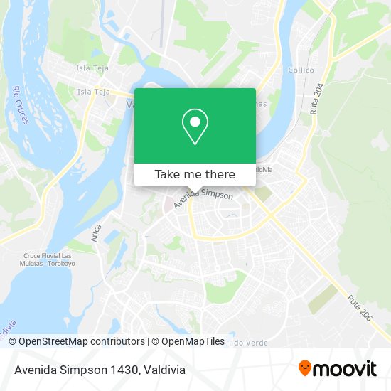Mapa de Avenida Simpson 1430