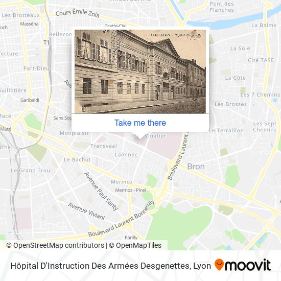Hôpital D'Instruction Des Armées Desgenettes map