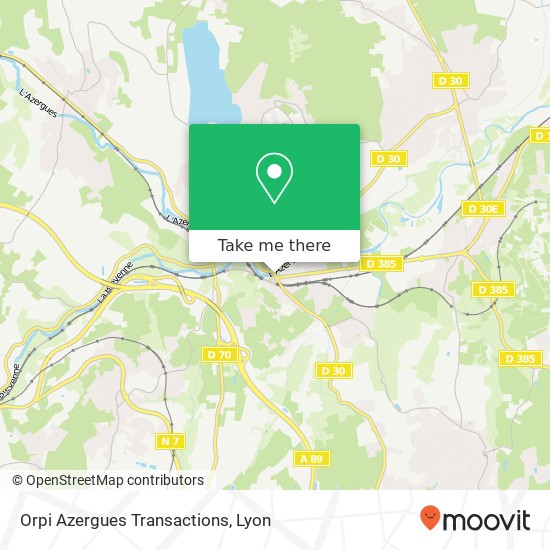 Orpi Azergues Transactions map