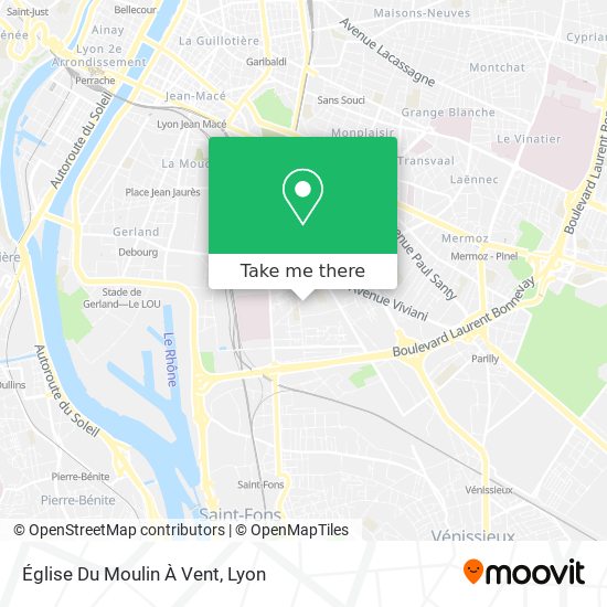 Église Du Moulin À Vent map