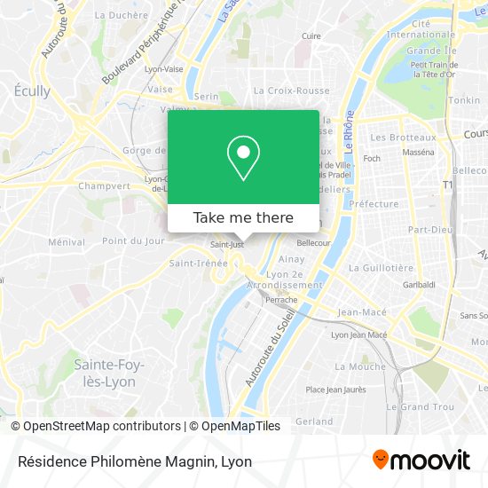 Résidence Philomène Magnin map
