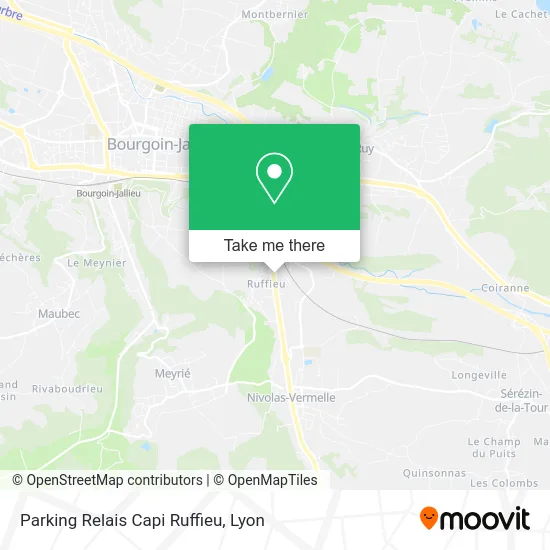 Parking Relais Capi Ruffieu map