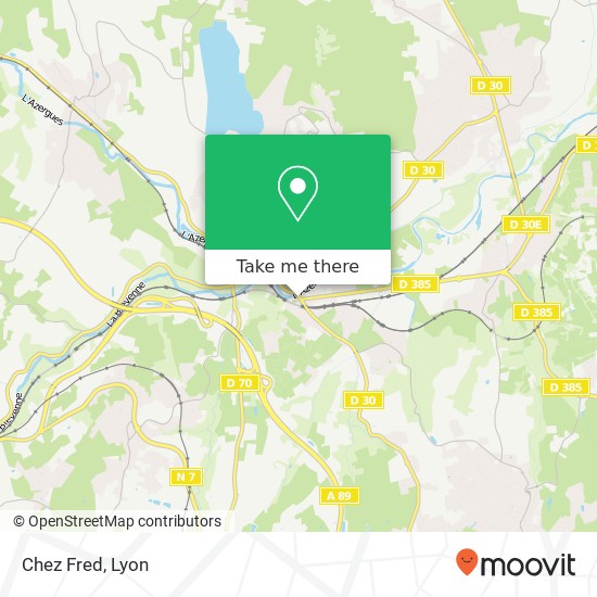 Chez Fred map