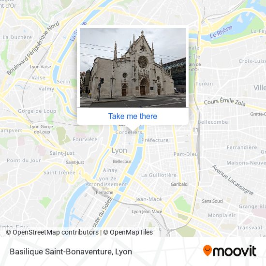 Mapa Basilique Saint-Bonaventure