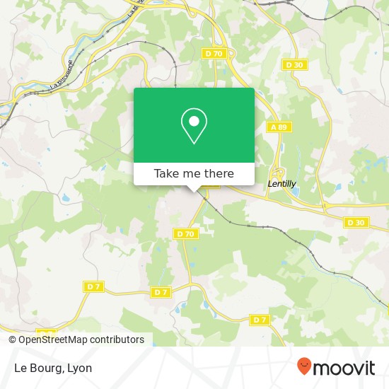 Mapa Le Bourg