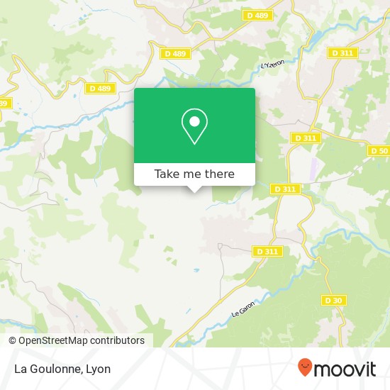La Goulonne map