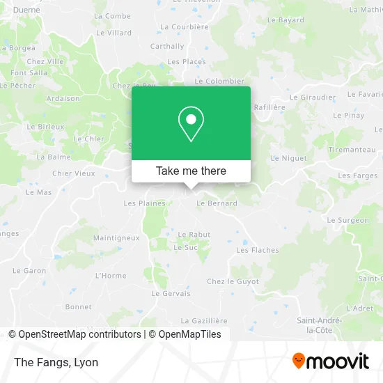 Les Fanges map