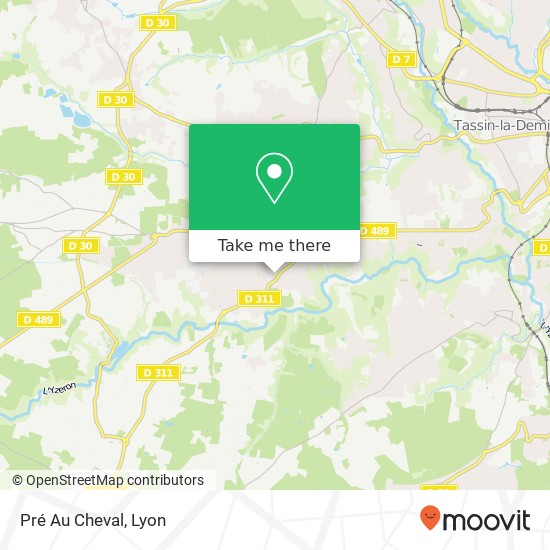 Mapa Pré Au Cheval