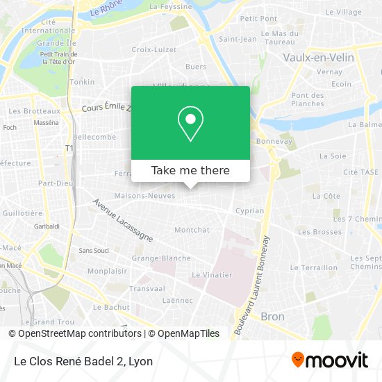 Le Clos René Badel 2 map