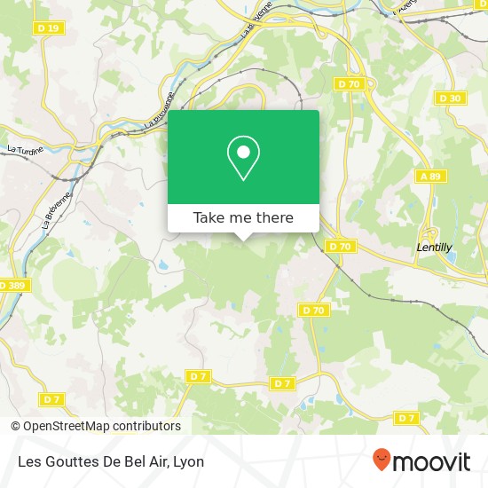 Les Gouttes De Bel Air map