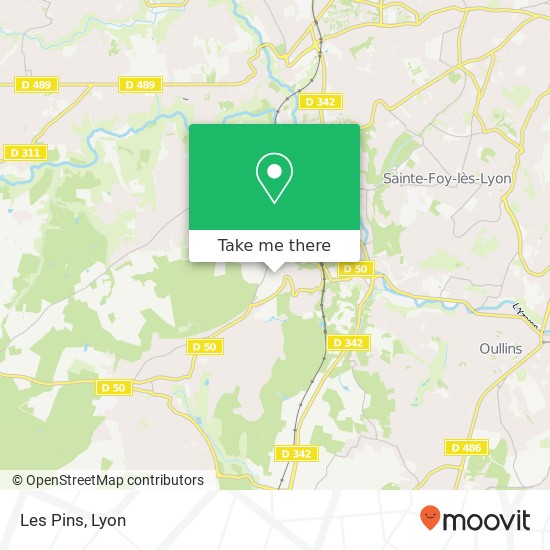 Les Pins map