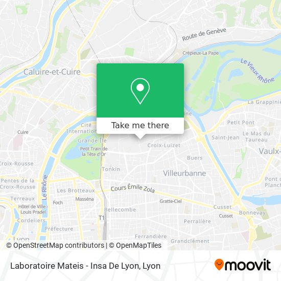 Laboratoire Mateis - Insa De Lyon map