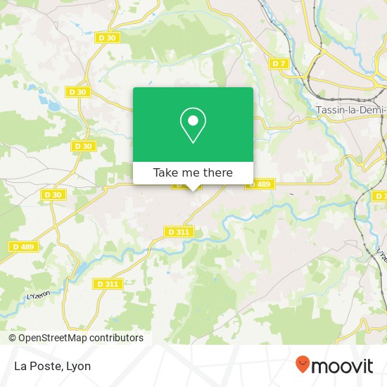 La Poste map