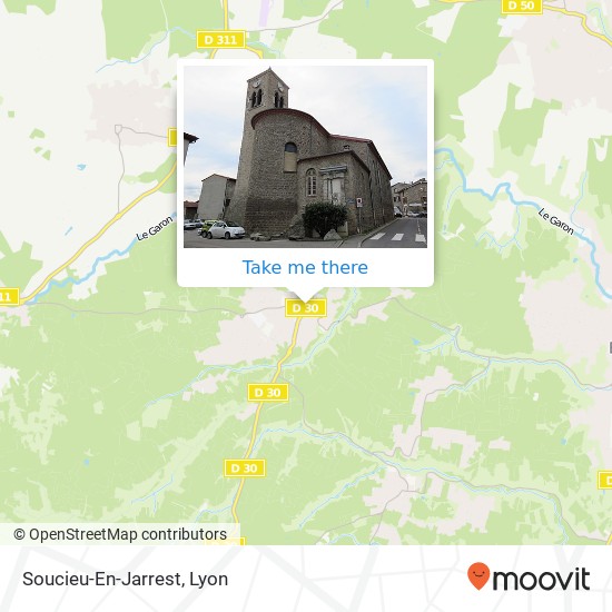 Soucieu-En-Jarrest map