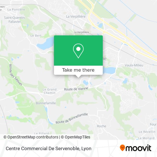 Centre Commercial De Servenoble map