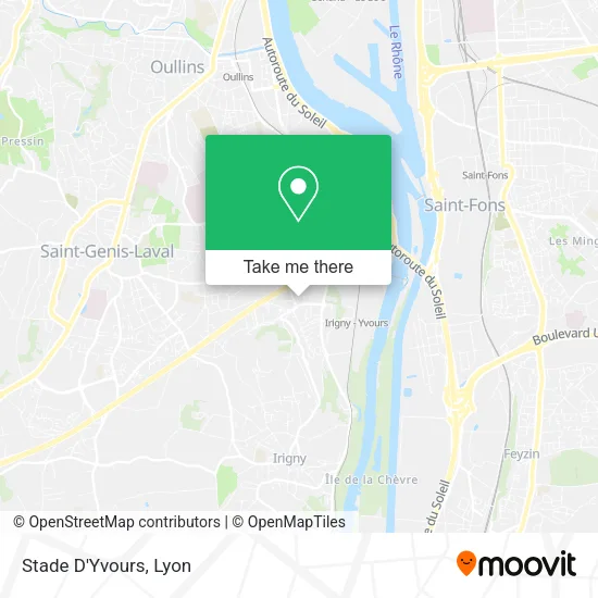 Stade D'Yvours map