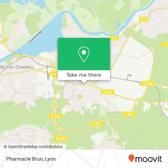 Mapa Pharmacie Brun