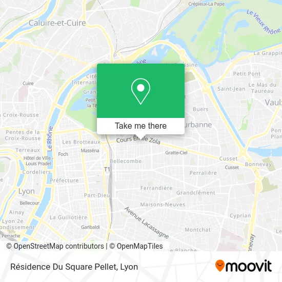 Résidence Du Square Pellet map