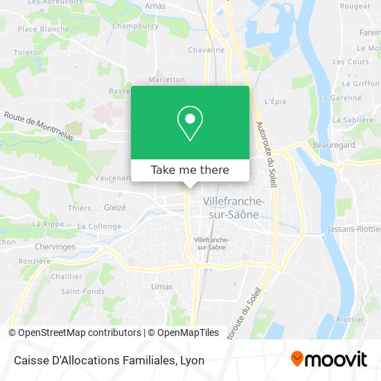Caisse D'Allocations Familiales map