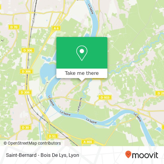 Mapa Saint-Bernard - Bois De Lys