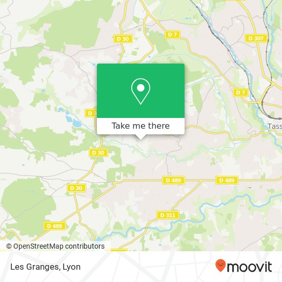 Mapa Les Granges