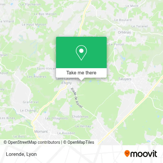 Lorende map