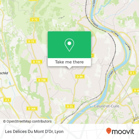 Les Délices Du Mont D'Or map