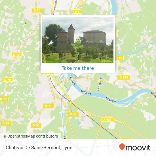 Mapa Château De Saint-Bernard