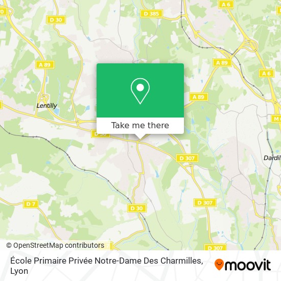 Mapa École Primaire Privée Notre-Dame Des Charmilles