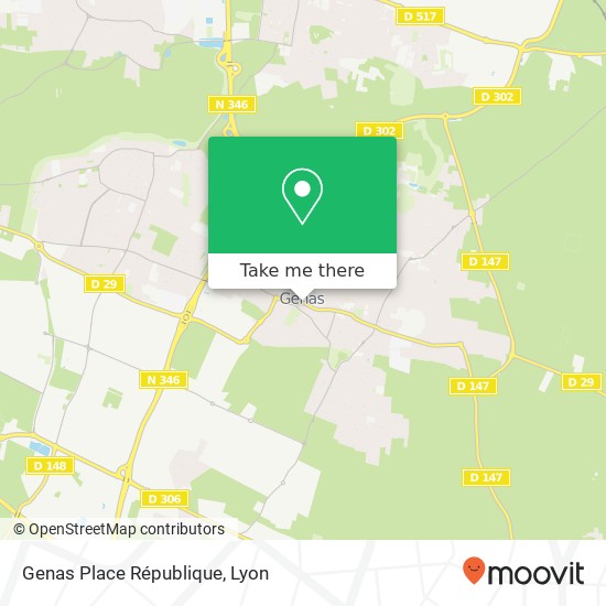 Genas Place République map
