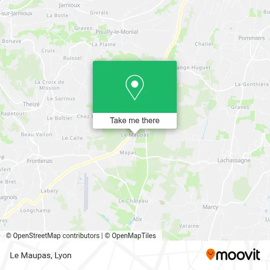 Le Maupas map