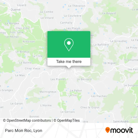 Parc Mon Roc map