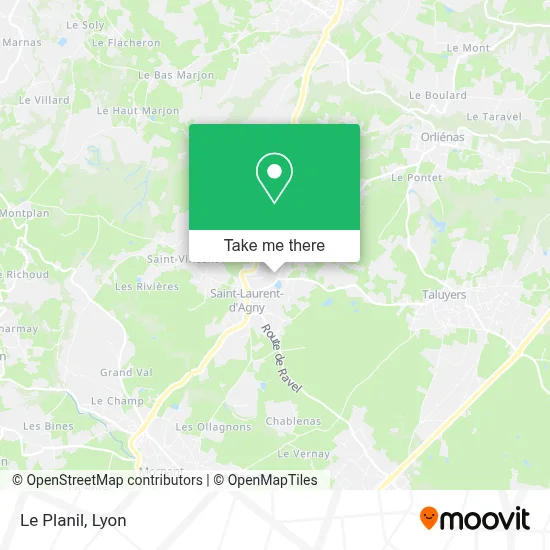 Le Planil map