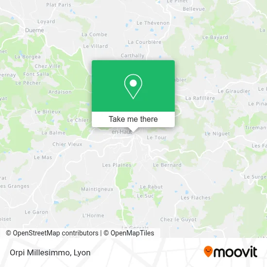 Orpi Millesimmo map
