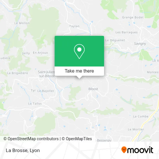 La Brosse map