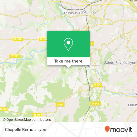 Mapa Chapelle Bernou