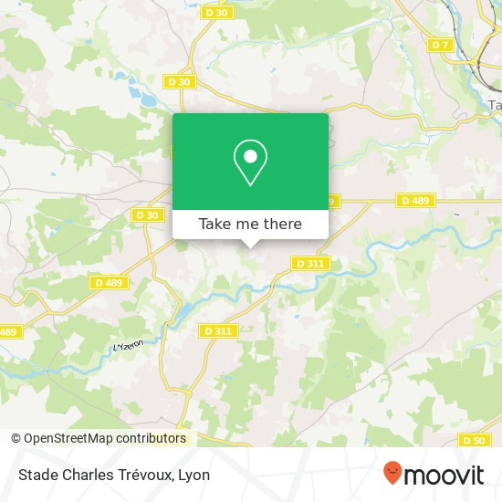 Mapa Stade Charles Trévoux
