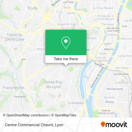 Centre Commercial Chavril map