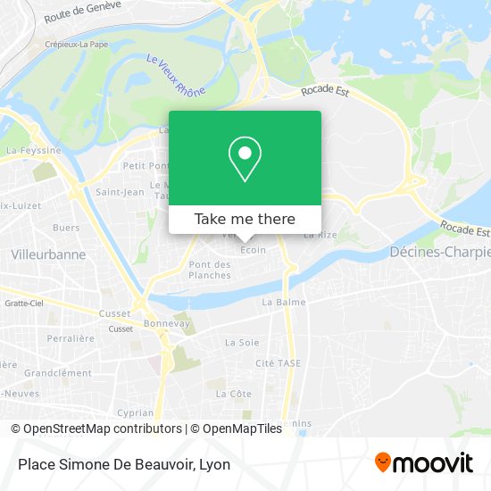 Place Simone De Beauvoir map