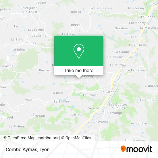 Combe Aymas map