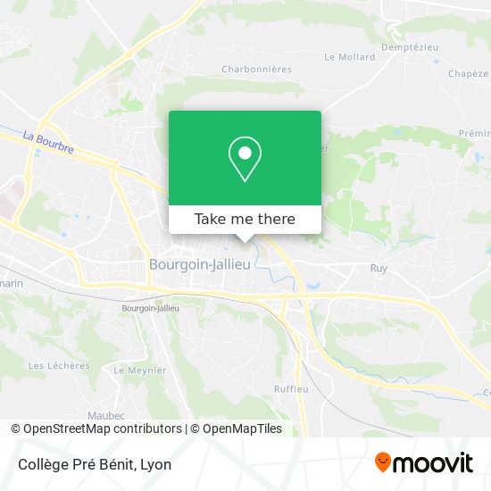 Collège Pré Bénit map