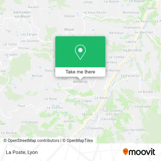 La Poste map