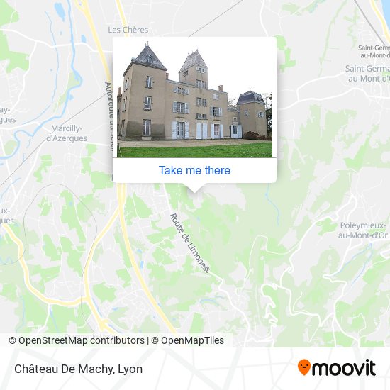 Mapa Château De Machy