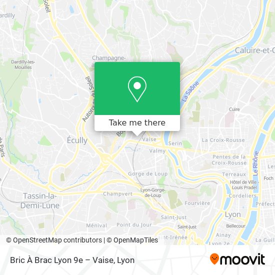 Bric À Brac Lyon 9e – Vaise map