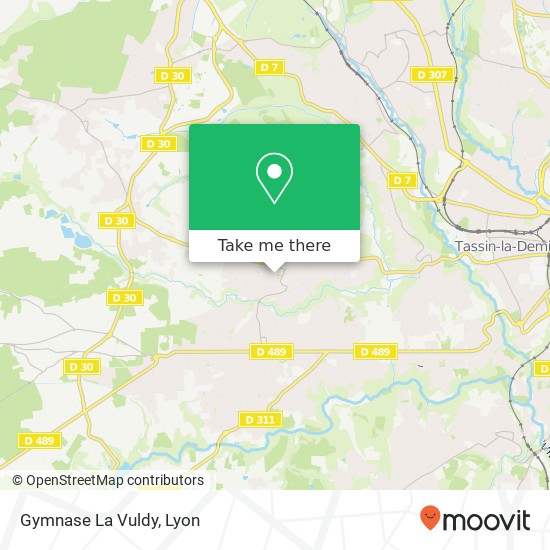 Gymnase La Vuldy map