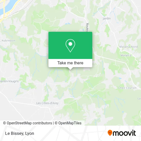Le Bissey map