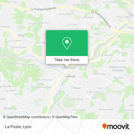 La Poste map