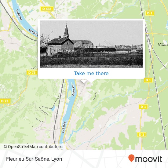Fleurieu-Sur-Saône map