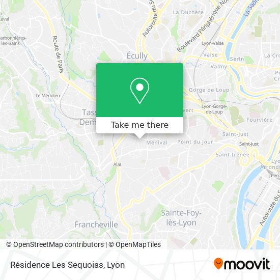 Résidence Les Sequoias map